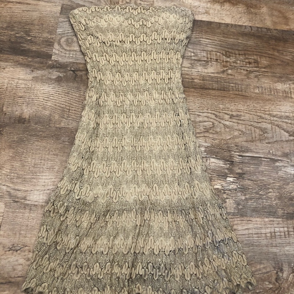 Strapless cocktail dress